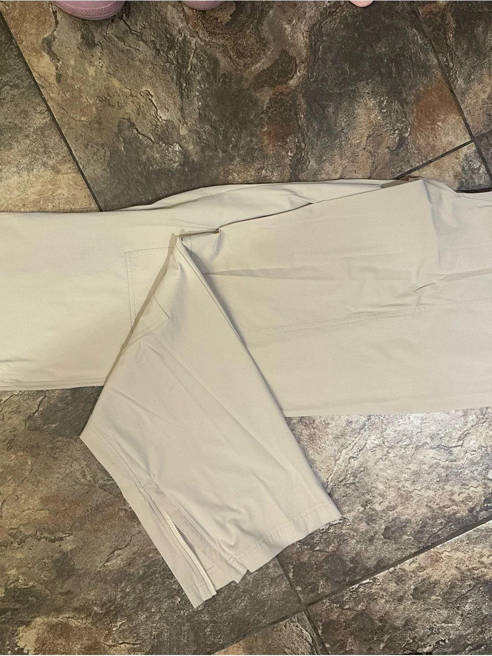 ALO Yoga Beige Wide-Leg Pants